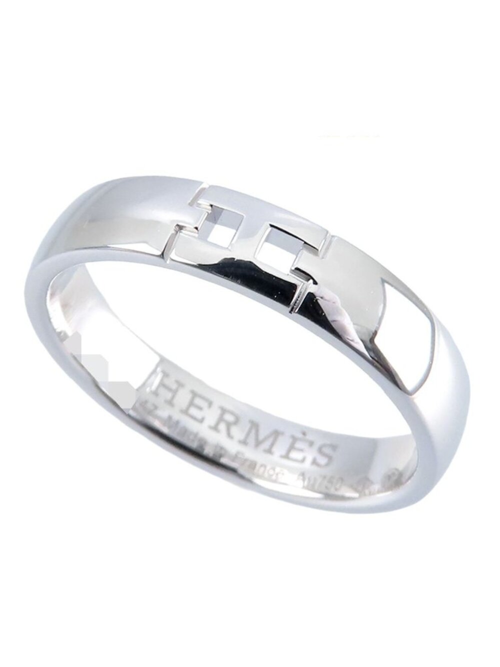 Hermes Ever Herakles Ring White Gold 18K Wedding Logo